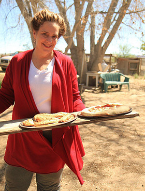 Molly O'Neill at Santa Fe retreat for writers.