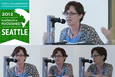 Melissa Kogut at Seattlle Sustainable Food Summit 2012
