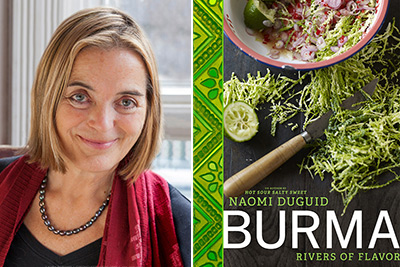 Author Naomi Duguid and her cookbook, 