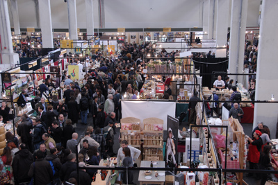 Stands in the Marketplace at Salone del Gusto. Credit: Slow Food International