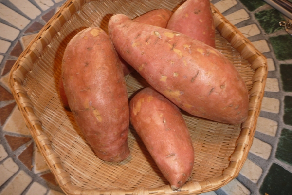 raw sweet potatoes