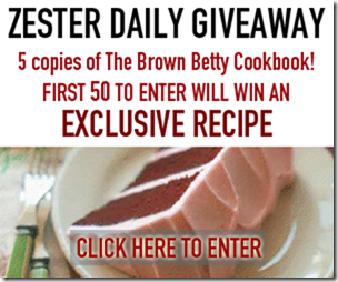 Zester Daily "Brown Betty Cookbook" Giveaway