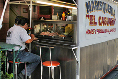 El Caguamo, one of countless treasured street food locations in Mexico. Credit: Nicholas Gilman