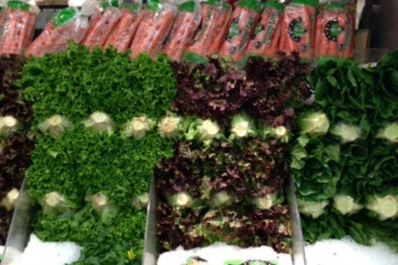 Organic produce at Eli's Market in New York City. Credit: Andrew Lipton