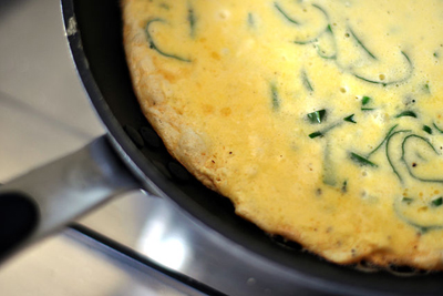 Making an omelet
