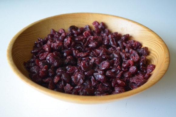 Dried cranberries for muffins. Credit: Wynne Everett