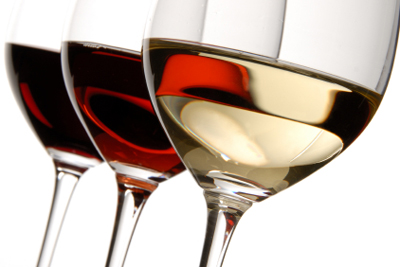 Glasses of red and white wine. Credit: iStockphoto