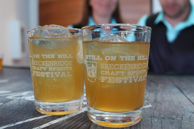 Drinks ready for imbibers at the Breckenridge Craft Spirits Festival. Credit: Jessie Unruh