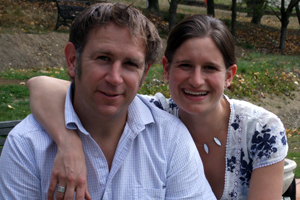 Nick Mills and his wife, Jo, at Rippon.  Credit: Briar Hardy-Hesson