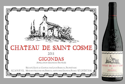 2011 Château de Saint Cosmé Gigondas. Credit: Courtesy of Château de Saint Cosmé