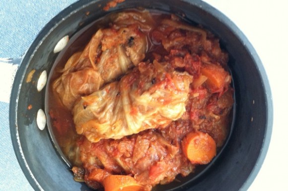 Stuffed cabbage rolls. Credit: Barbara Haber