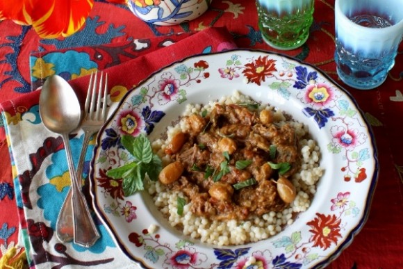 Lamb and rhubarb stew. Credit: Kristin Nicholas
