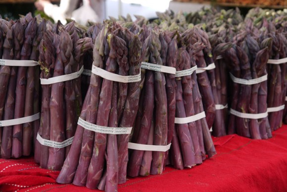 Purple asparagus. Credit: Brooke Jackson