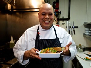 Chef David Padilla in his kitchen at the Beverly Hills Luxe Rodeo Drive Hotel. Credit: David Latt