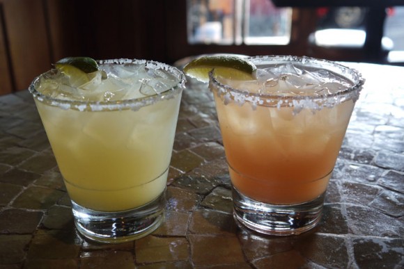 Two cocktails from Marinitas in Marin County, Calif: a margarita made with Mañana Anejo (left) and a Paloma made with the brand's Reposado. Credit: Brooke Jackson