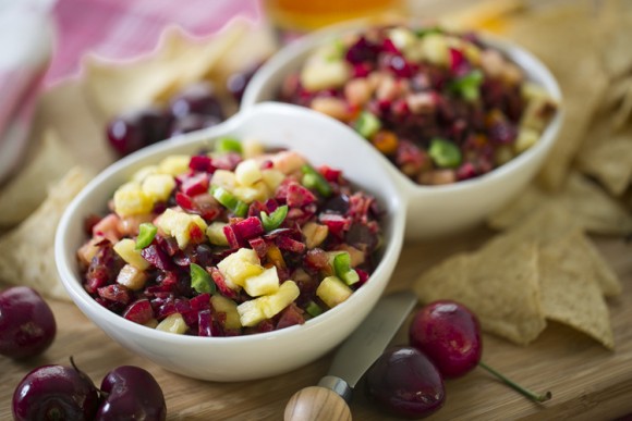 Sweet cherry-pineapple salsa. Credit: Caroline J. Beck