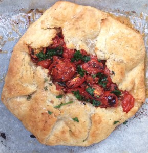 Tomato galette. Credit: Ramin Ganeshram