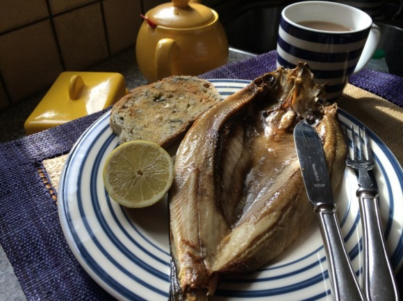 Kippers demand to be eaten with hot toast and butter and gallons of hot, strong Assam tea.