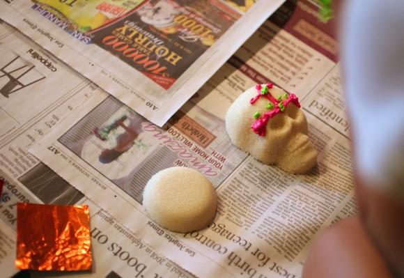 The Day of the Dead sugar skulls are an example of the festive way that the Mexican culture approaches death -- with an air of celebration as a way to joyfully remember departed loved ones. Credit: Cheryl D. Lee