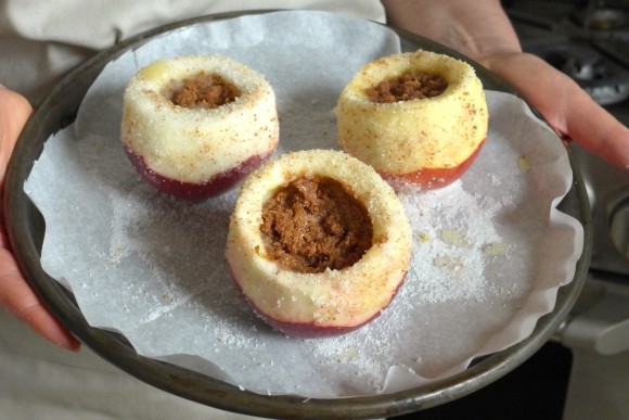 Experimenting with different varieties of baking apples: here, Macoun, Braeburn and Rome. Credit: @Nathan Hoyt