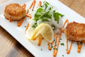 Nick’s Cove crab cakes. Credit: Justin Lewis.