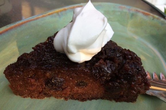 Persimmon pudding cake. Credit: Elaine Corn