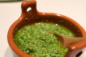 Pumpkin Seed and Parsley Pesto. Credit: Sue Style