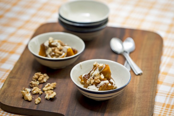 This prized Turkish pumpkin dessert, kabak tatlisi,