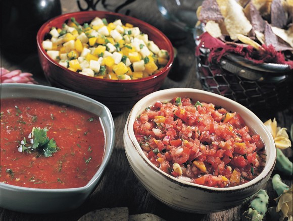 Three easy salsas for a New Year's Eve party. Credit: Canyon Ranch Spa