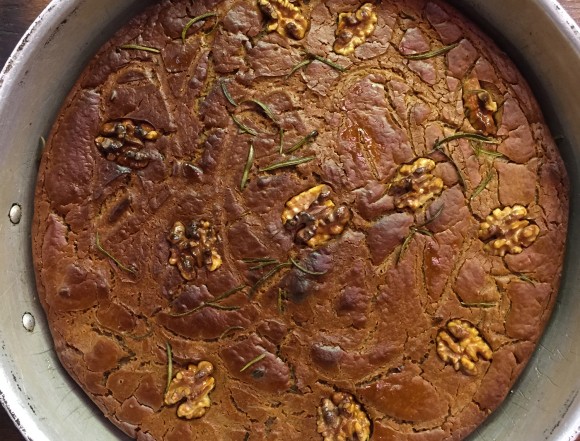 Castagnaccio is made with chestnut flour, which is so naturally sweet it needs no added sweeteners. Credit: Aurelio Barattini