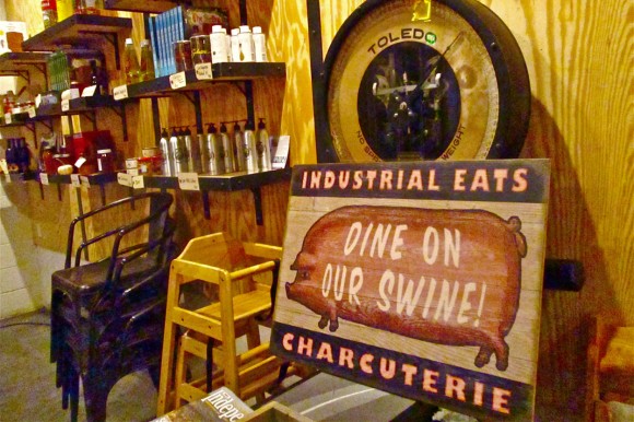 A sign decorating Industrial Eats in Buellton, California. Credit: Mira Honeycutt