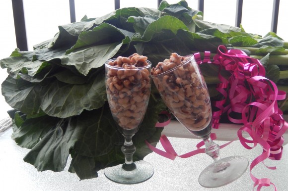 Black-eyed peas and greens for the New Year. Credit: Harriet Sugar Miller
