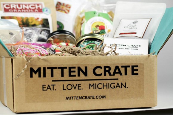 Edibles, such as this package from Mitten Crate in Michigan, make great holiday gifts. Credit: Mitten Crate