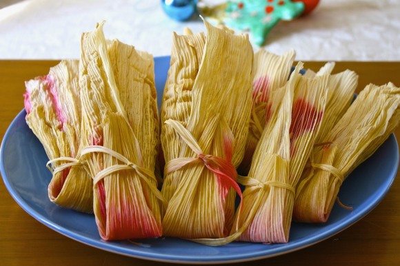 Raspberry tamales are a sweet holiday tradition to start in your family. Credit: Cheryl D. Lee