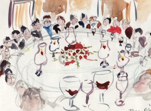 Lunch at Domecq. Credit: Elisabeth Luard