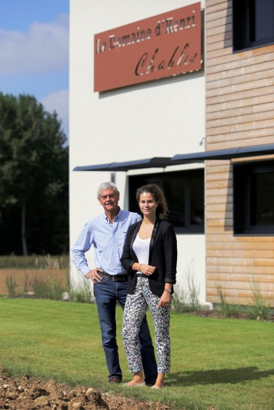 Michel Laroche and his daughter Margaux, who works with him at Le Domaine d'Henri. Credit: Courtesy of Le Domaine d'Henri