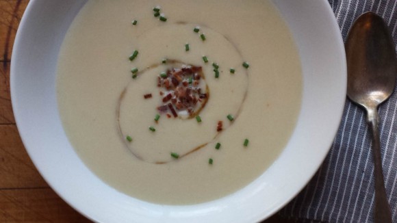 Maple potato leek soup
