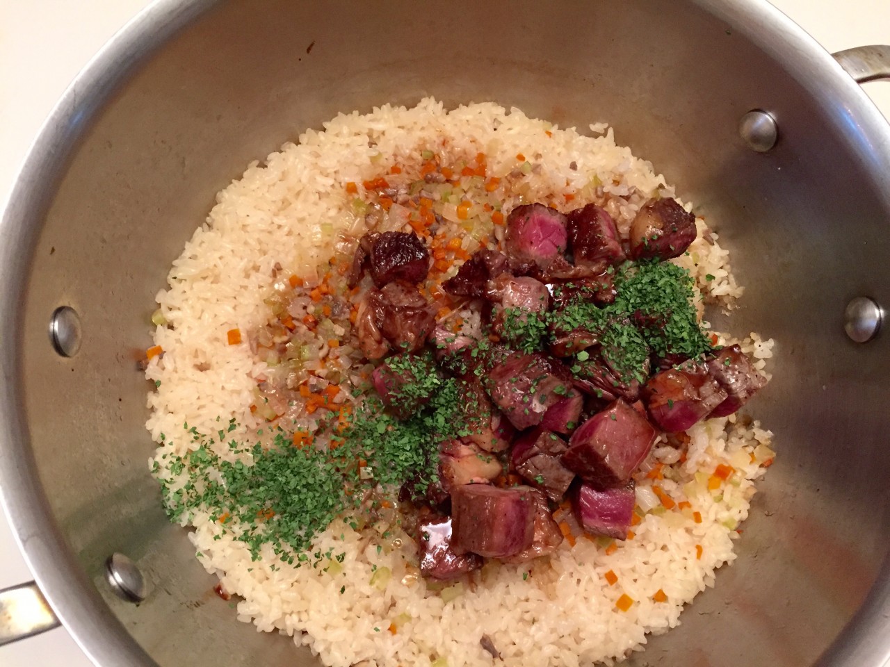 Donburi with teriyaki steak. You can also substitute chicken. Credit: Copyright 2015 by Hiroko Shimbo