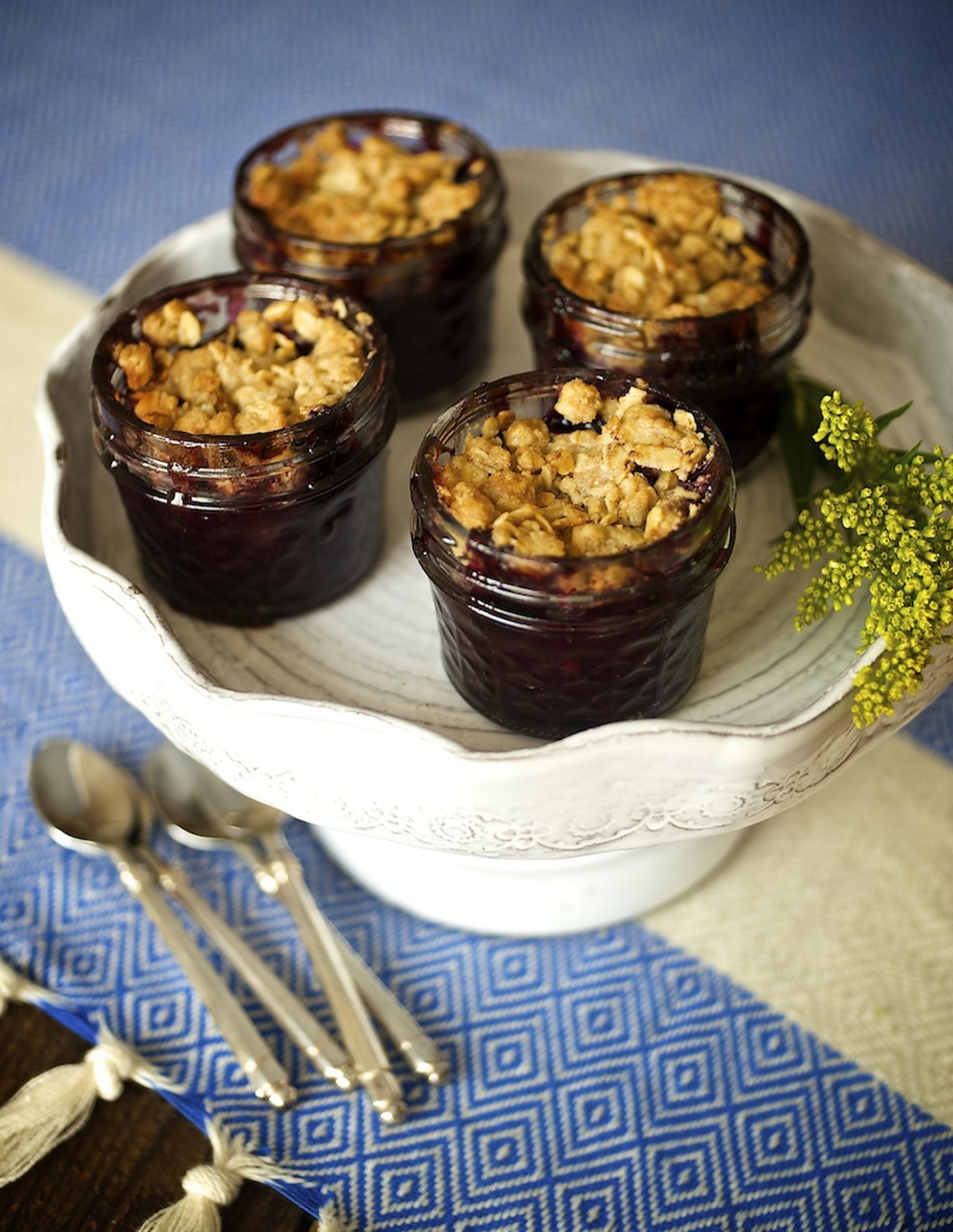 Desserts in individual containers