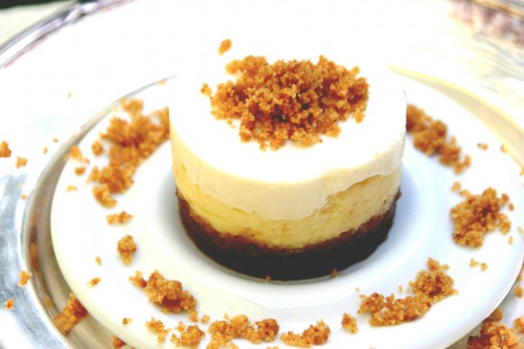 Individual cheesecakes are an elegant addition to any party. Pure Cheesecakes by Patricia DeGasperi are as lovely as they are delicious. Order online but they’ll only deliver in Greater Los Angeles. Credit: Copyright Patricia DeGasperi