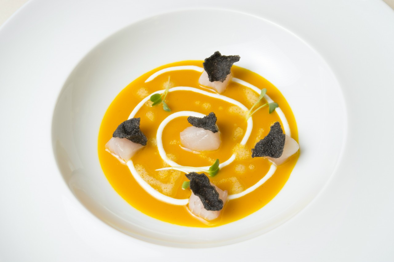 The innovative cream of pumpkin and ricotta cheese.