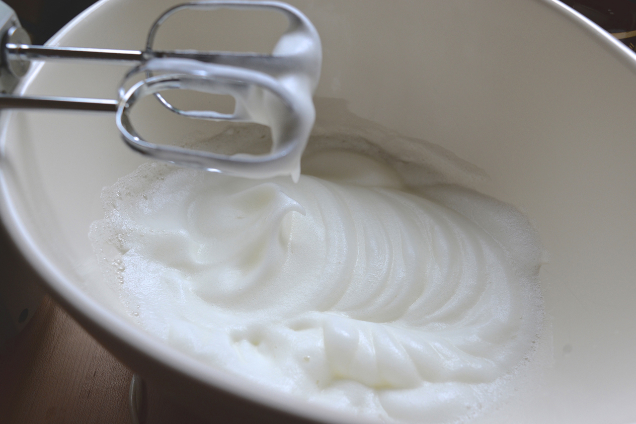 Whip syllabub until soft, velvety peaks form. Credit: Copyright 2015 Kathy Hunt