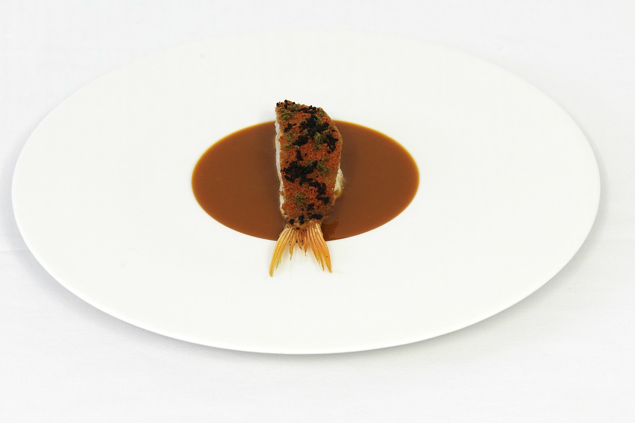 Bottura's red mullet livornese Credit: Copyright "Never Trust a Skinny Italian Chef," by Massimo Bottura