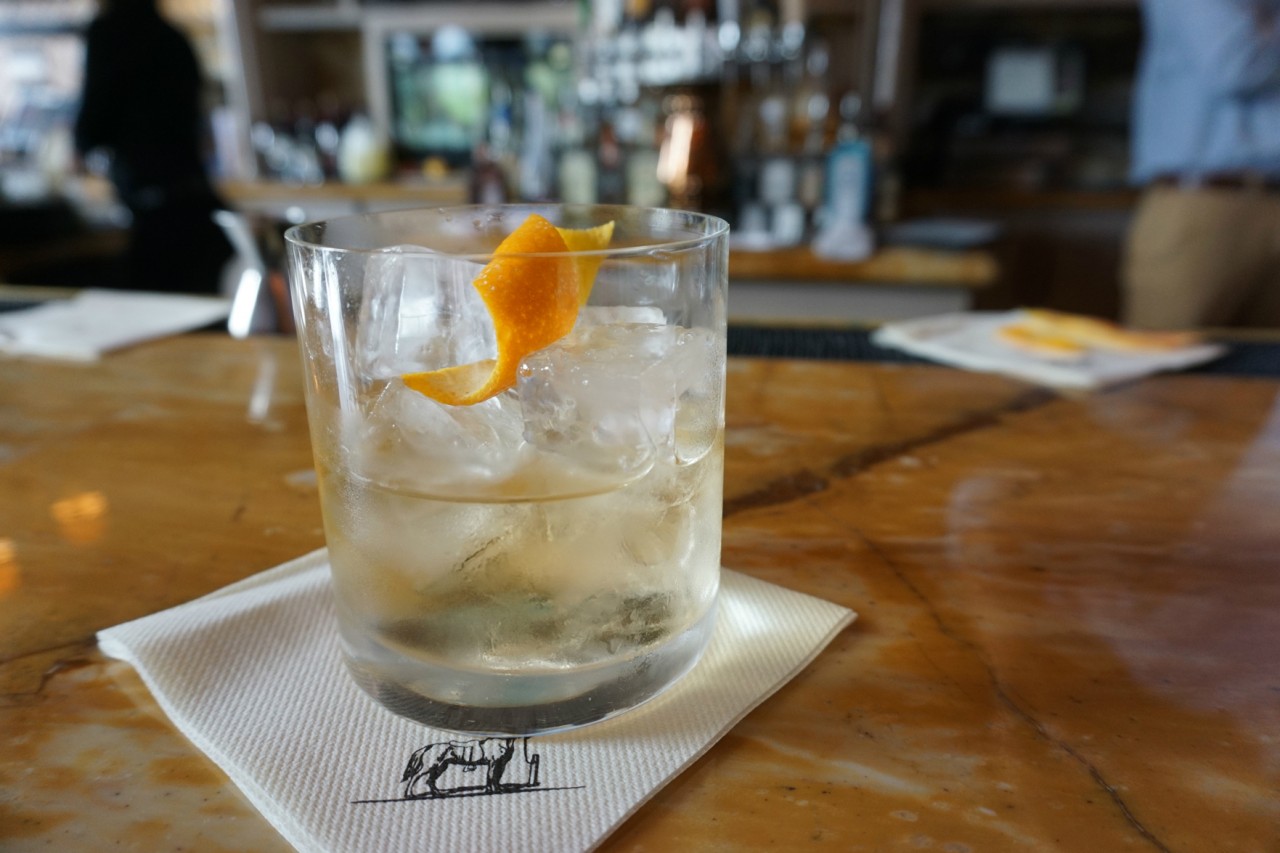This cocktail, deep and complex, is basically an Old Fashioned made with tequila instead of bourbon. It's perfect for after dinner -- like dessert in a glass, thanks to the addition of the chocolate bitters. Credit: Copyright 2015 Oscar E. Murden Jr. 