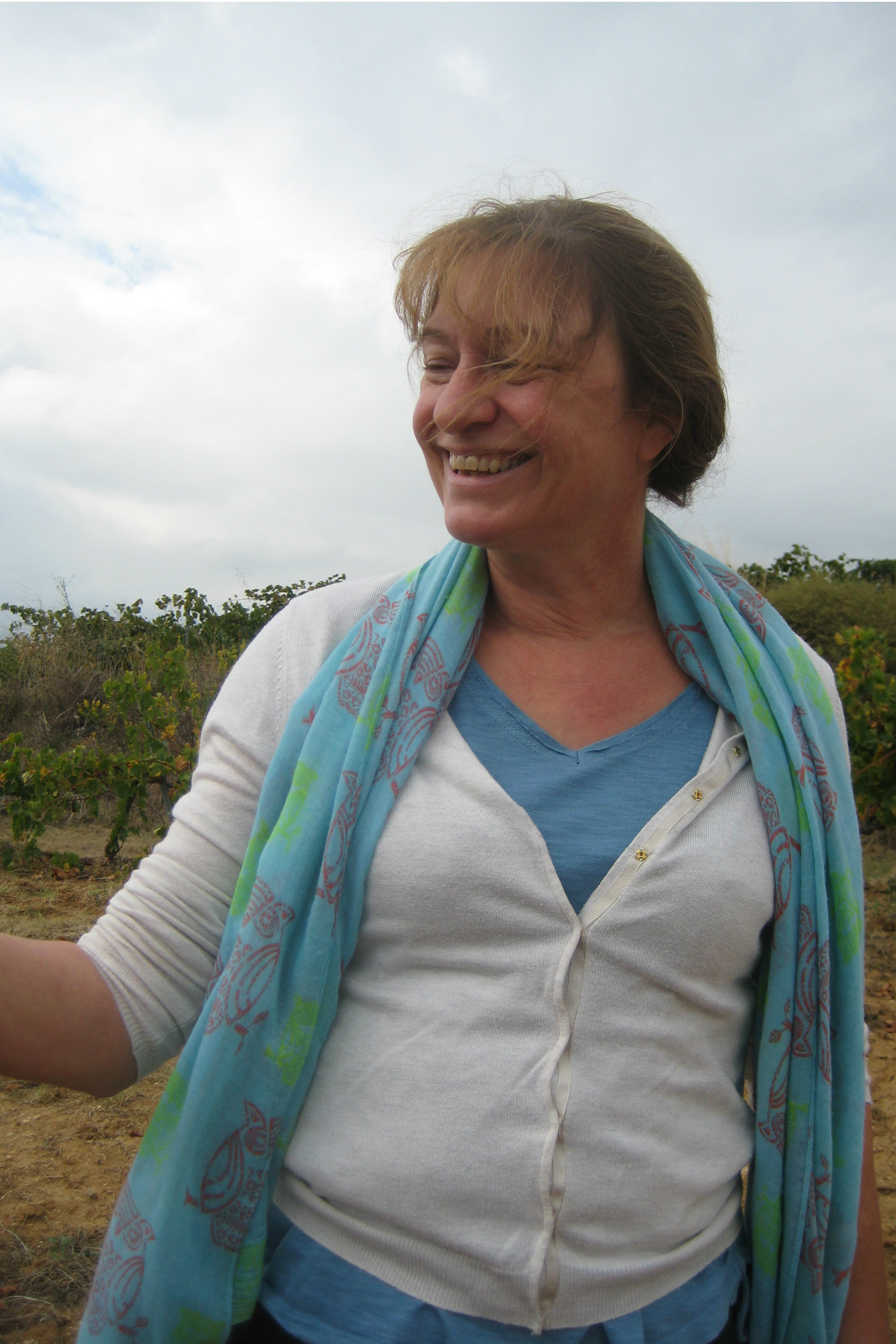 Frédérique Vaquer runs the Domaine Vaquer estate, making an elegant range of wines. Credit: Copyright 2015 Rosemary George