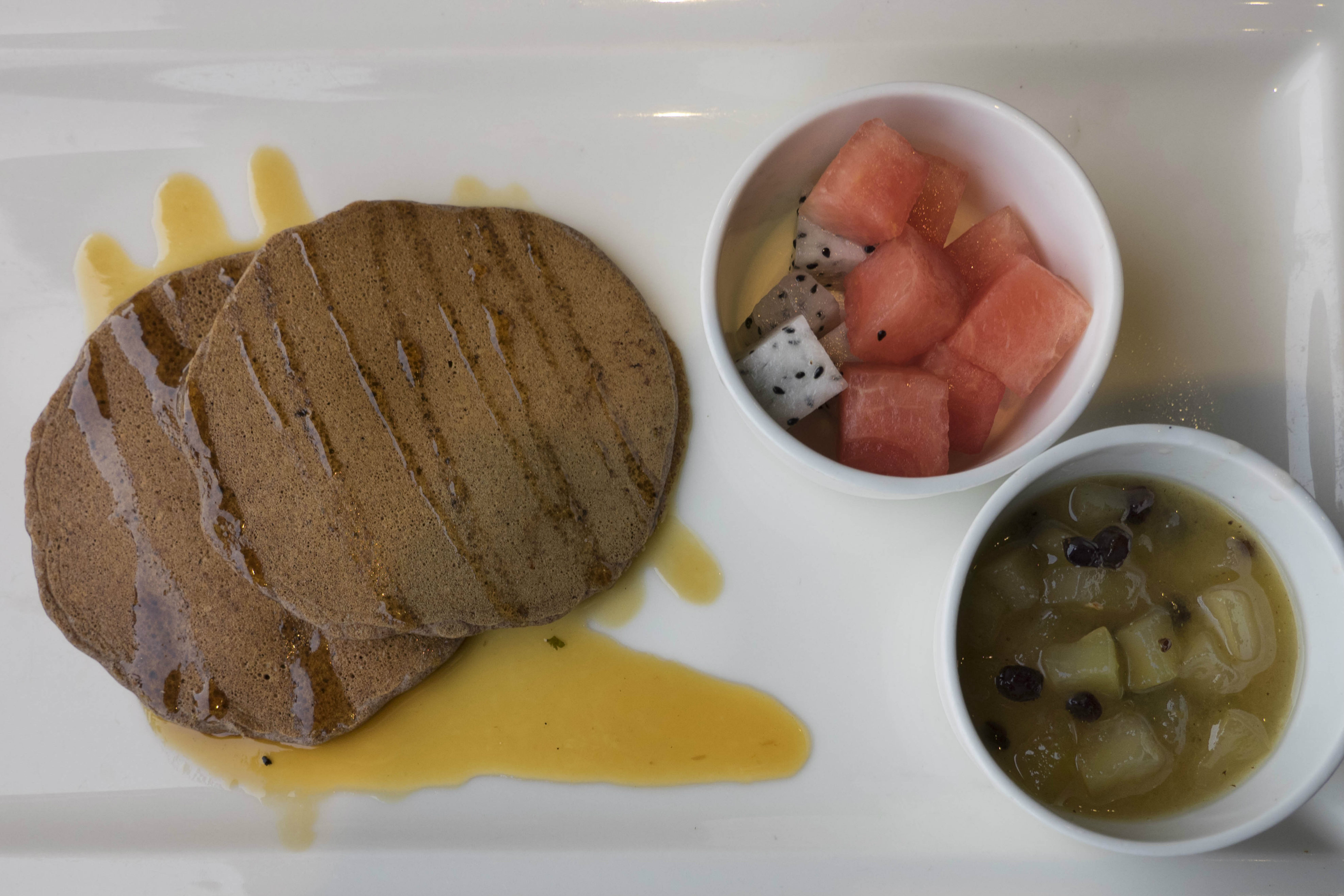 Finger millet and charoli nut pancakes are on the breakfast menu at the ITC hotels, Credit: Copyright 2015 Carla Capalbo
