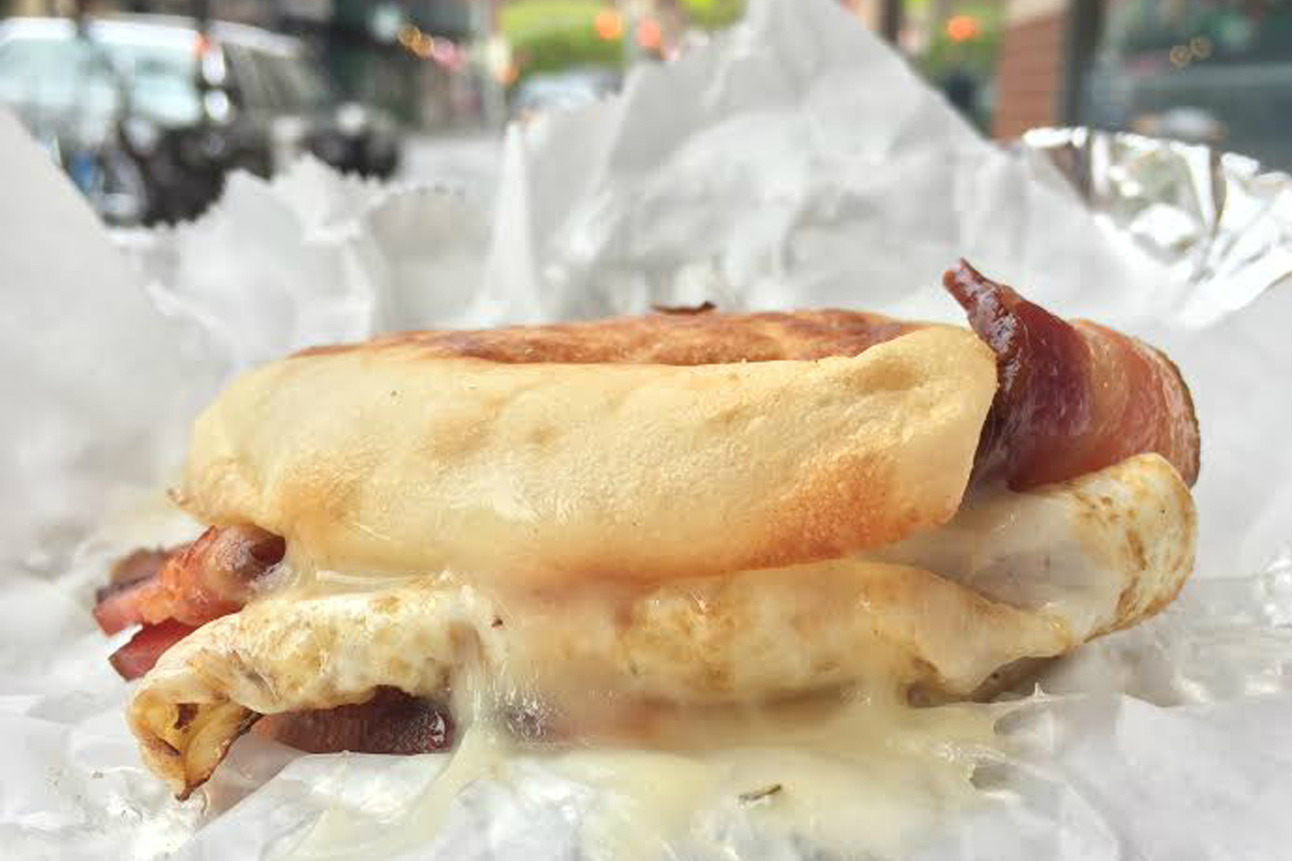 High-quality Fontina envelops the classic egg sandwich at Murray’s Cheese in the West Village. Credit: Copyright 2016 Nicole Litvack