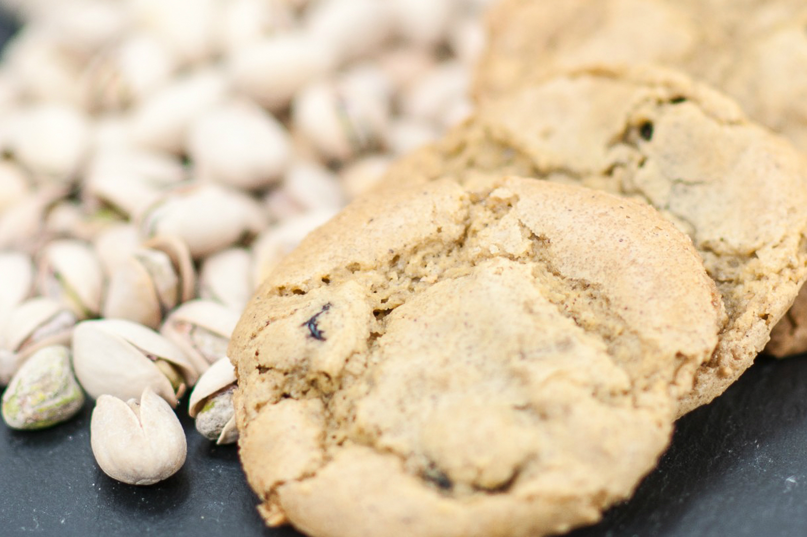 These Pistachio and Tart Cherry Chewy Cookies strike just the right balance between sweet and tart. Credit: Copyright 2016 Tami Weiser