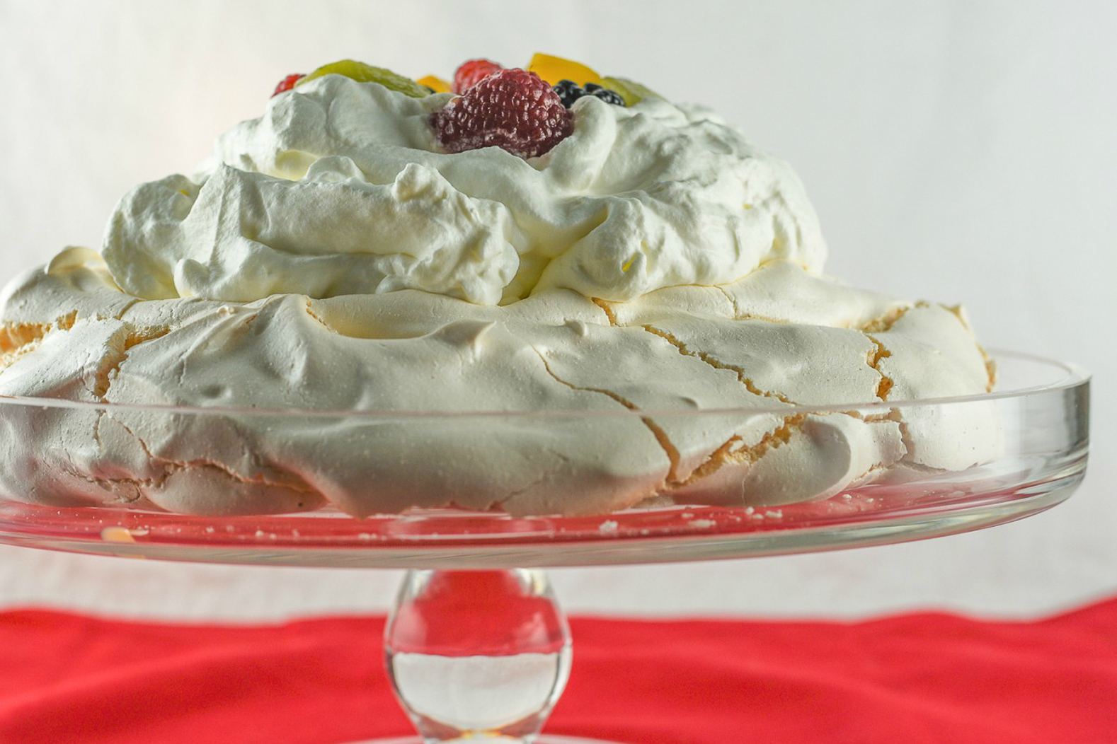 This Vanilla Pavlova is light, airy and sweet. The recipe was contributed by Elizabeth Schwartz. Credit: Copyright 2016 Tami Weiser
