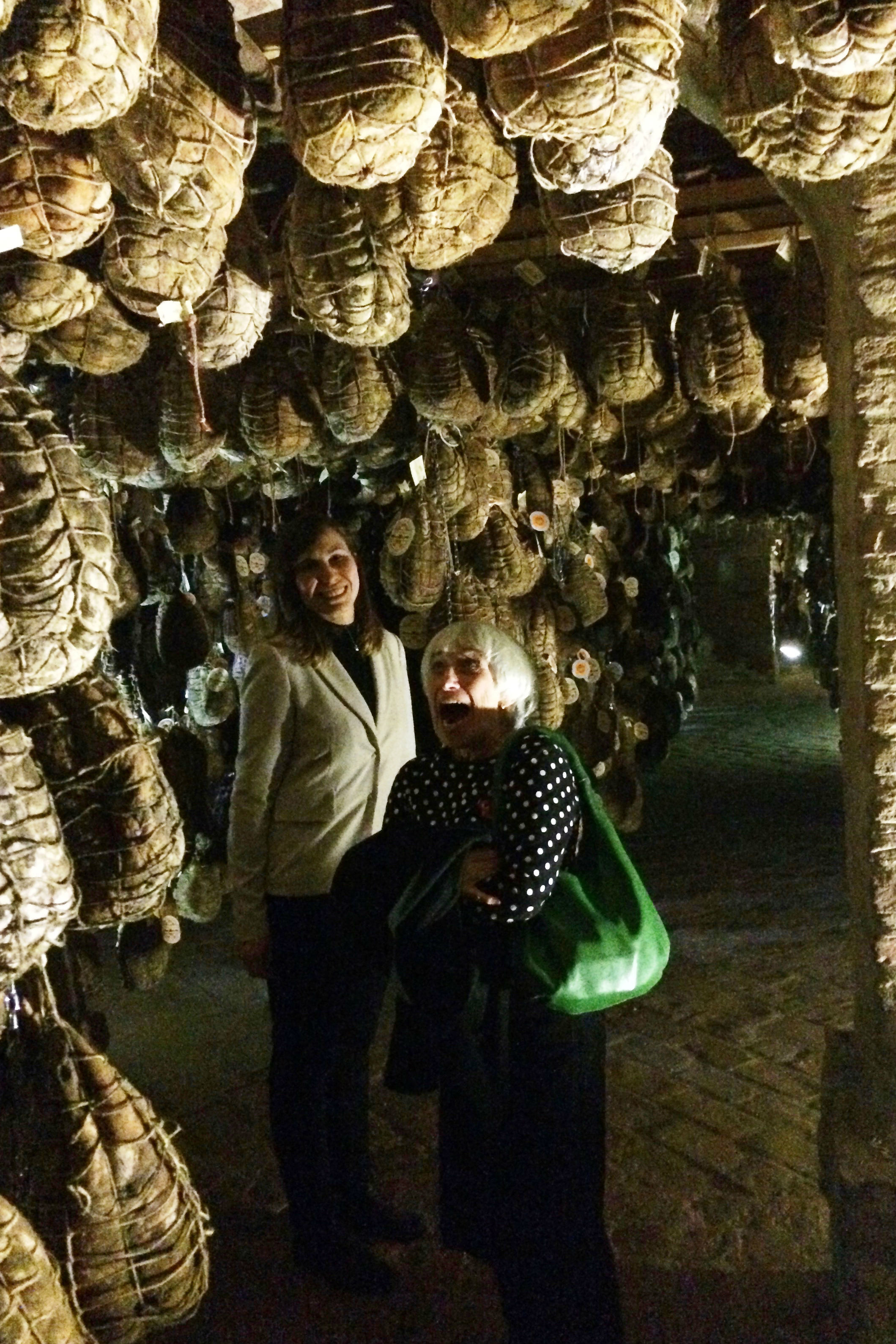 Spigaroli culatello ages in the cellars built in 1320 by the Marquesse di Pallavicina. Credit: Copyright 2016 John Pleshette